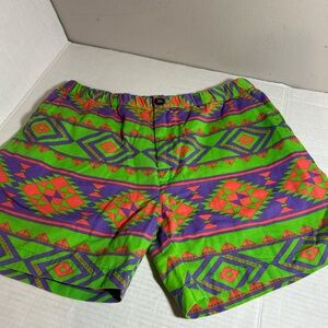 Chubbies brand Vibrant Geometric Patterned Shorts